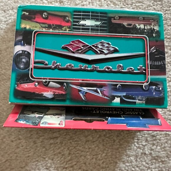 Chevrolet Numbered Limited Edition Tin Two Decks of Cards - Picture 1 of 3